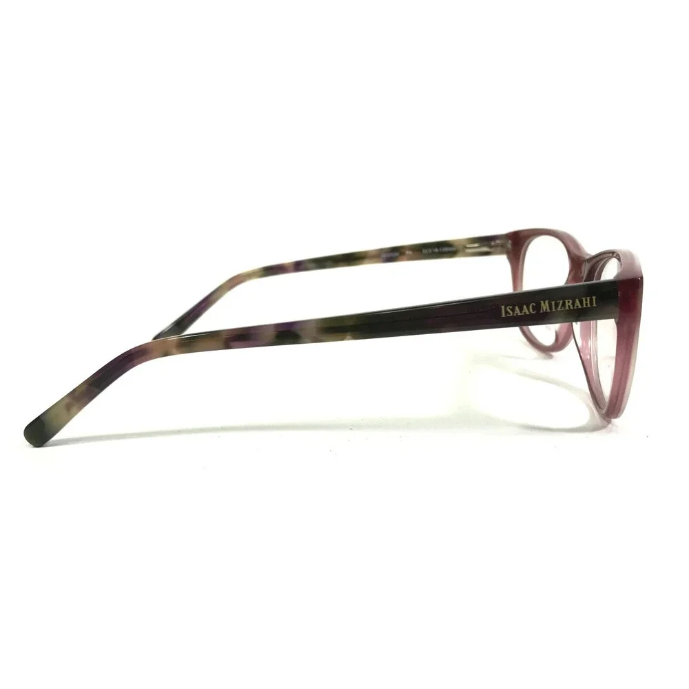 Isaac Mizrahi Eyeglasses Frames IM30034 Clear Purple Tortoise Cat Eye 52-16-135